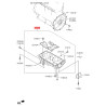 Масляный поддон 21510-2B000 Mobis - 215102B000 - схема с каталога 21510, HEURPDN10