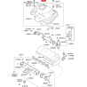 Крышка головки цилиндра 29240-2B031 Mobis - 292402B031 - схема с каталога 29240, SEURPED10