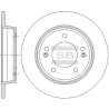 Диск тормозной HI-Q Sangsin Brake - SD1085 - изображение №1