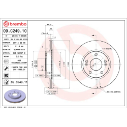 Диск тормозной Brembo