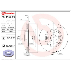 Диск тормозной Brembo
