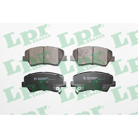 Колодки тормозные дисковые комплект LPR - LPR 05P1753 - изображение №1 LPR 05P1753