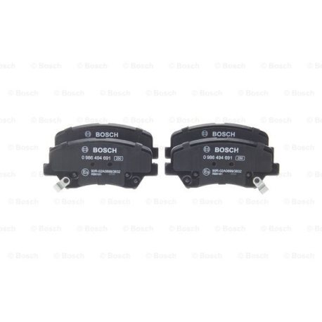Колодки гальмівні дискові комплект BOSCH - 0 986 494 691 - зображення №1 0 986 494 691