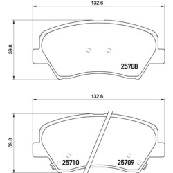Колодки гальмівні дискові комплект Brembo