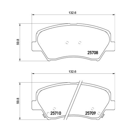 Колодки гальмівні дискові комплект Brembo - P 30 073 - зображення №1 P 30 073