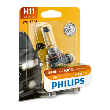 Лампочка H11 (PGJ19-2, 55 Вт, 12 V) PHILIPS - PH 12362PRB1 - изображение №1 PH 12362PRB1