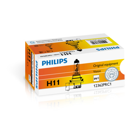 Лампочка H11 (PGJ19-2, 55 Вт, 12 V) PHILIPS - PH 12362PRC1 - изображение №1 PH 12362PRC1