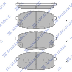 Колодки тормозные дисковые комплект HI-Q Sangsin Brake