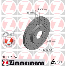 Диск тормозной Zimmermann