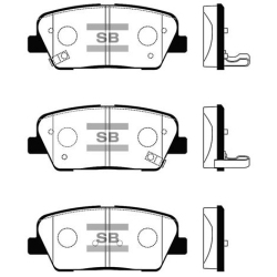 Колодки гальмівні дискові комплект HI-Q Sangsin Brake