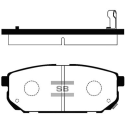 Колодки тормозные дисковые комплект HI-Q Sangsin Brake