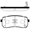 Колодки тормозные дисковые комплект HI-Q Sangsin Brake - SP1192 - изображение №1