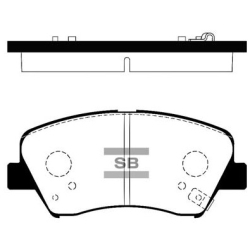 Колодки тормозные дисковые комплект HI-Q Sangsin Brake