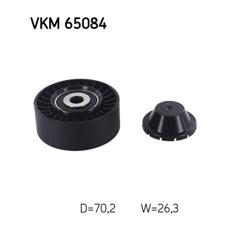 Ролик паразитный (ведущий) поликлинового ремня SKF - VKM 65084 - изображение №1 VKM 65084
