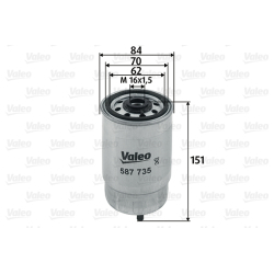 Фильтр топливный Valeo