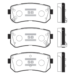 Колодки тормозные дисковые комплект HI-Q Sangsin Brake