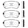 Колодки тормозные дисковые комплект HI-Q Sangsin Brake - SP1850 - изображение №1