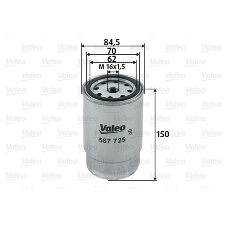 Фильтр топливный Valeo - VL 587725 - изображение №1 VL 587725