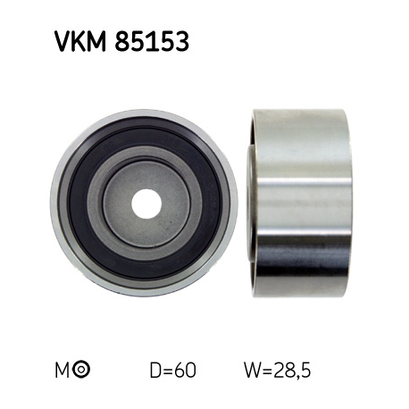 Ролик паразитный (ведущий) зубчатого ремня SKF - VKM 85153 - изображение №1 VKM 85153