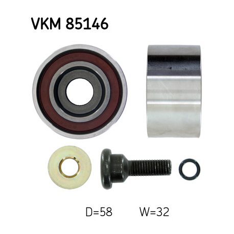 Ролик паразитный (ведущий) зубчатого ремня SKF - VKM 85146 - изображение №1 VKM 85146