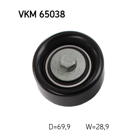 Ролик паразитный (ведущий) поликлинового ремня SKF - VKM 65038 - изображение №1 VKM 65038