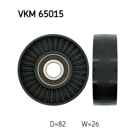 Ролик паразитный (ведущий) поликлинового ремня SKF - VKM 65015 - изображение №1 VKM 65015