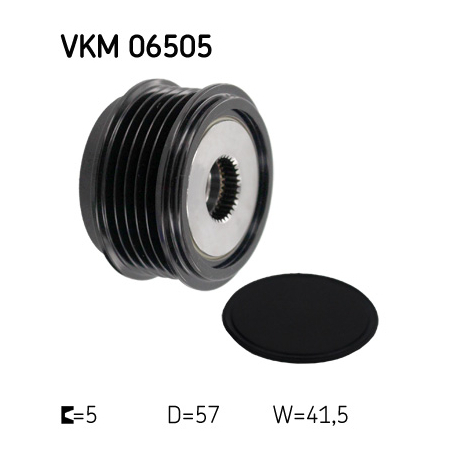 Шкив инерционный (муфта) генератора SKF - VKM 06505 - изображение №1 VKM 06505