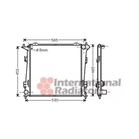 Радіатор охолодження двигуна Van Wezel VZ 83002098. Фото 1 VZ 83002098