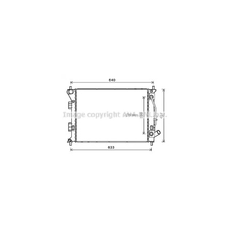 Радиатор охлаждения двигателя AVA QUALITY COOLING HY2436. Фото 1 HY2436