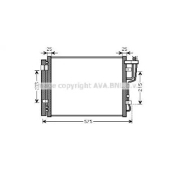 Радиатор кондиционера AVA QUALITY COOLING