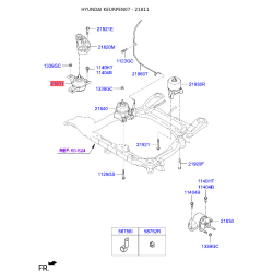 Подушка двигателя 21811-2B000 Mobis