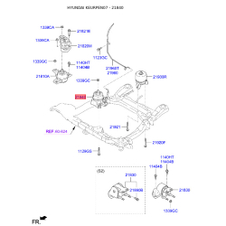 Подушка двигателя 21910-2B500 Mobis