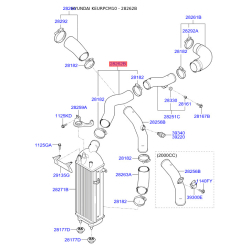 Шланг (патрубок) компрессора 28262-2F050 Mobis
