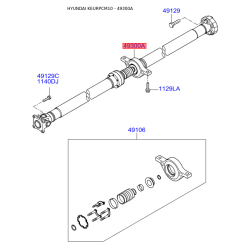 Карданный вал, главная передача 49300-2B900 Mobis