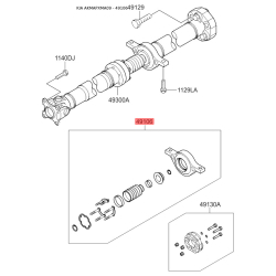 Подшипник промежуточный карданного вала 49575-1U000 Mobis