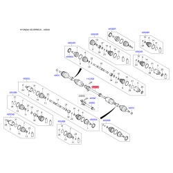 Подушка двигателя 49560-2W080 Mobis