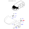 Петля капота левая 79110-2W000 Mobis - 791102W000 - схема с каталога 79110, KEURPDM15