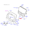 Газовая пружина, дверь 81770-2B001 Mobis - 817702B001 - схема с каталога 81770E, KEURPCM10