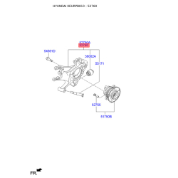 Кулак задний правый 52720-2W100 Mobis