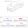Эмблема задней и боковой двери, капота левая 86310-2W000 Mobis - 863102W000 - схема с каталога 86310EA, AEURPDMA16