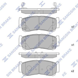 Колодки тормозные дисковые комплект HI-Q Sangsin Brake