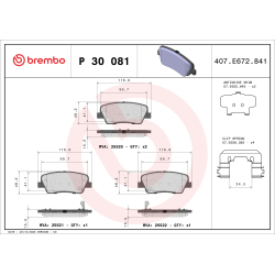 Колодки тормозные дисковые комплект Brembo