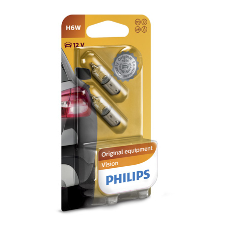 Лампочка H6Вт (BAX9s, 6 Вт, 12 V) PHILIPS - PH 12036B2 - изображение №1 PH 12036B2