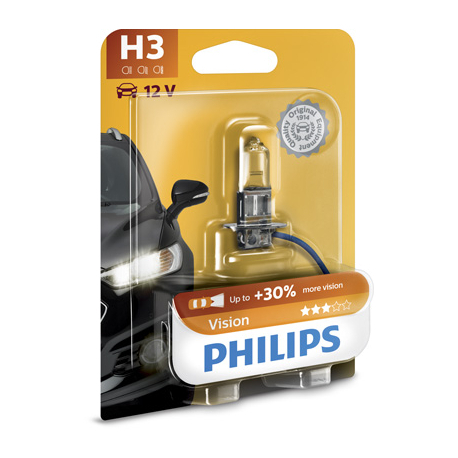 Лампочка H3 (PK22s, 55 Вт, 12 V) PHILIPS - PH 12336PRB1 - изображение №1 PH 12336PRB1