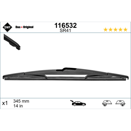 Щетка стеклоочистителя SWF - SF 116532 - изображение №1 SF 116532