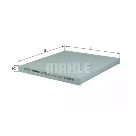 Фильтр салона Mahle LA 876. Фото 1 LA 876