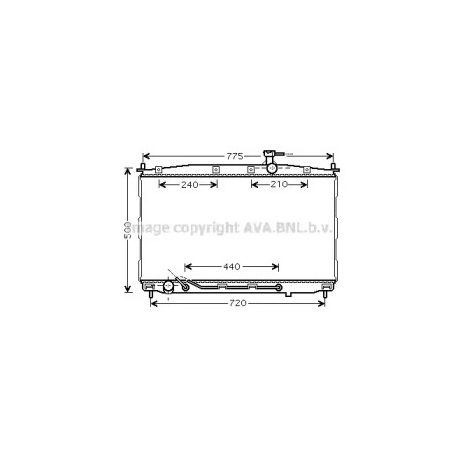 Радіатор охолодження двигуна AVA QUALITY COOLING HY2174. Фото 1 HY2174