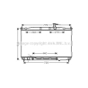 Радиатор охлаждения двигателя AVA QUALITY COOLING HY2174. Фото 1