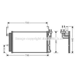 Радиатор кондиционера AVA QUALITY COOLING