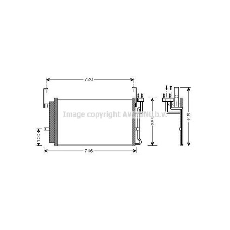 Радиатор кондиционера AVA QUALITY COOLING HY5084D. Фото 1 HY5084D
